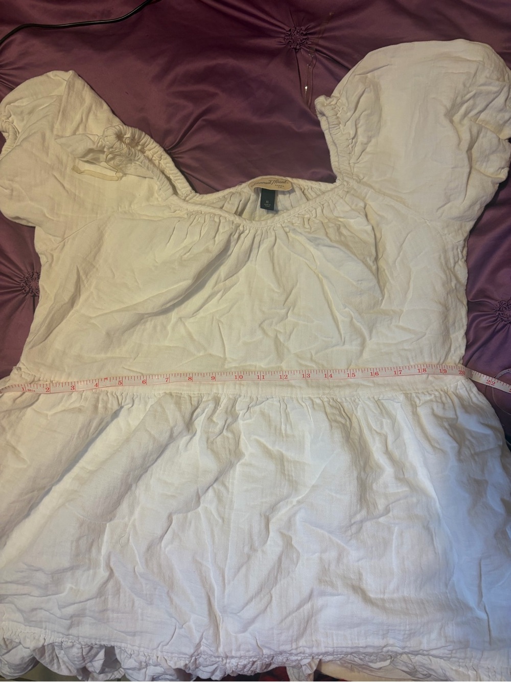 Universal Thread White Off-Shoulder Ruffle Mini Dress - Picture 2 of 3